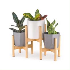 2Pcs Indoor Outdoor Bamboo Planter